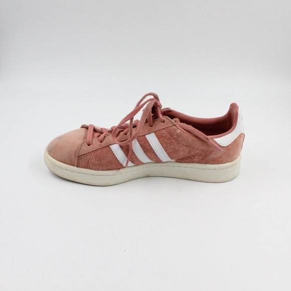 Adidas Women’s Pink and White Stripe Campus Sneakers US 6.5 - Picture 6 of 10